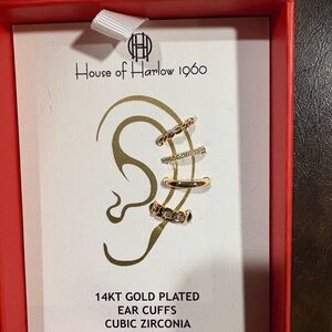 House of Harlow 1960 Gold and Silver Ear Cuffs